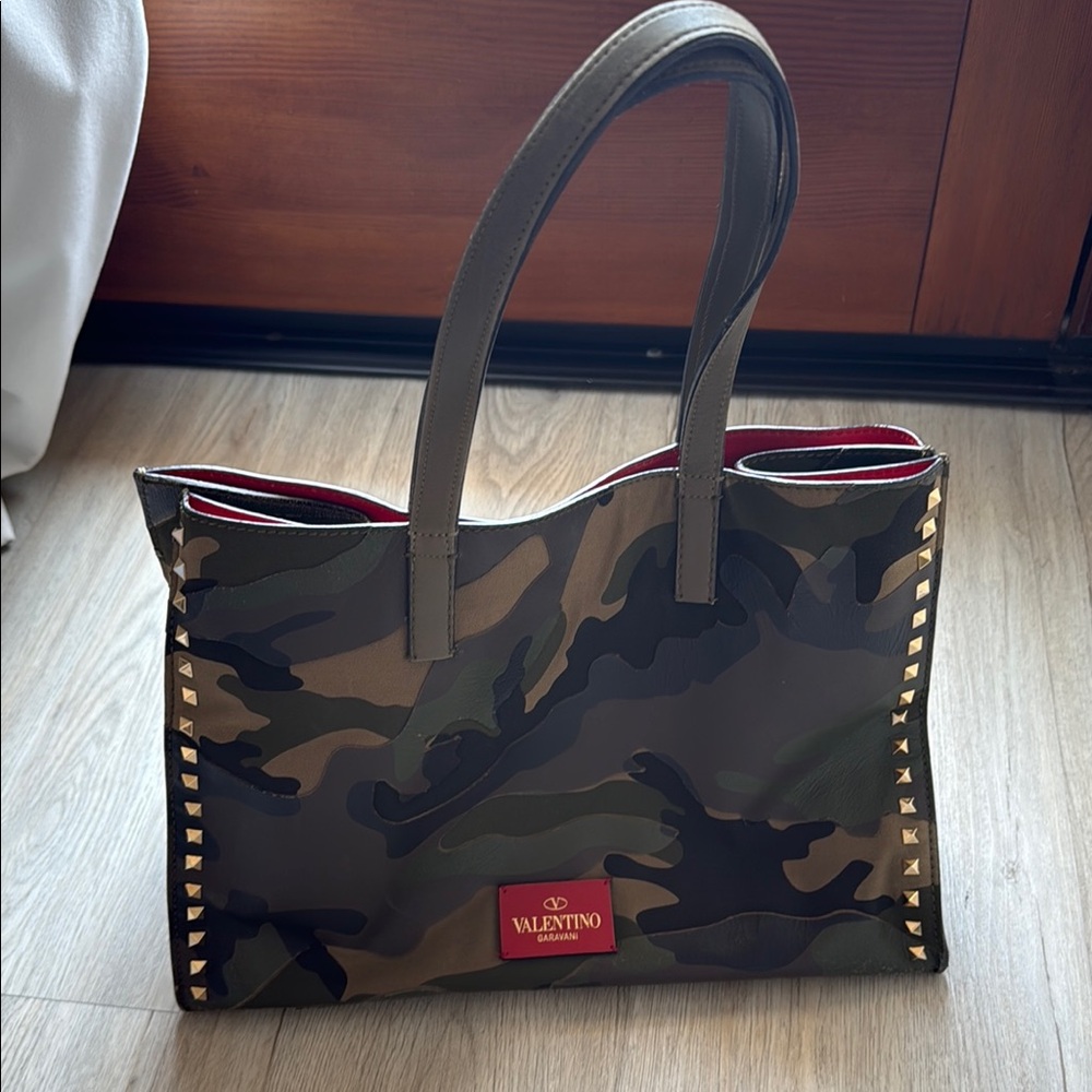 Valentino Camouflage Tote Bag